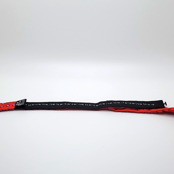 Red Blue 100% Silk Made in Italy Men's Bow Tie - Picture 2 of 4